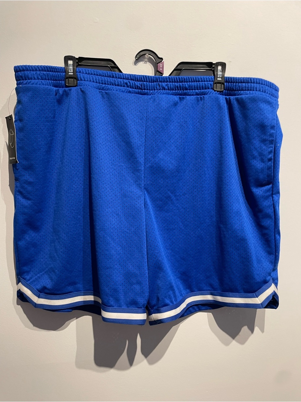 Original Use Men's 8" Pull-on Shorts Cobalt Size XXL Blue/White NWT